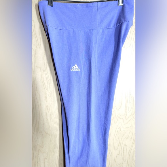 Adidas Violet Cotton Leggings - Picture 5 of 8